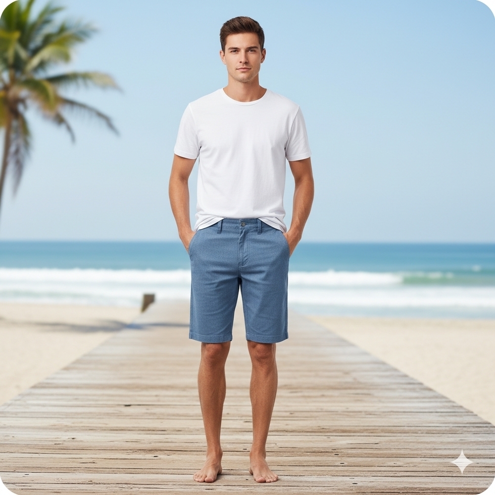 Volcom Men's Blue Vmonty Stretch 22 Shorts Size 29